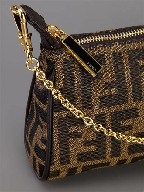 brown fendi purse|fendi shoulder bag brown.